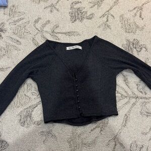 Free people Dark gray Button-Up long sleeve shirt